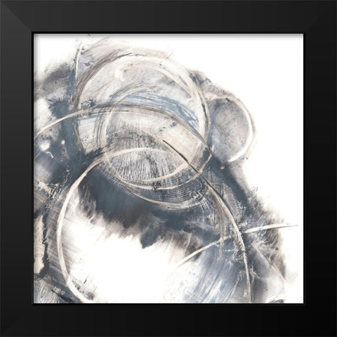 Ring Cluster II Black Modern Wood Framed Art Print by Harper, Ethan
