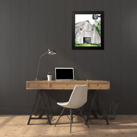 Weathered Barn II Black Modern Wood Framed Art Print by Parker, Jennifer Paxton