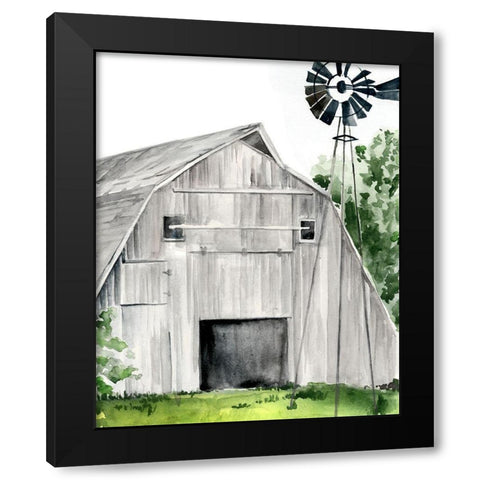 Weathered Barn II Black Modern Wood Framed Art Print by Parker, Jennifer Paxton