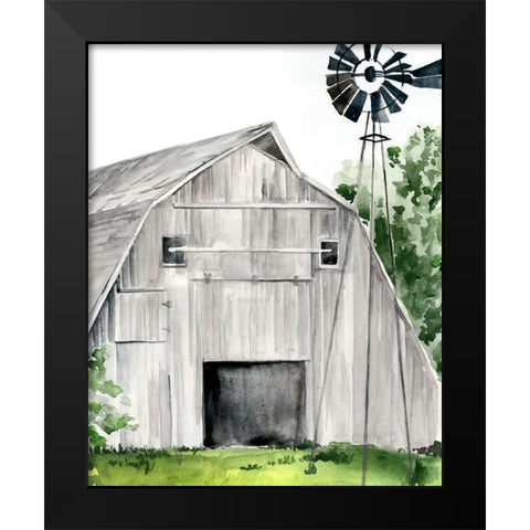 Weathered Barn II Black Modern Wood Framed Art Print by Parker, Jennifer Paxton