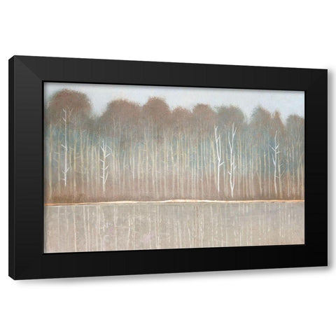 Along the River Bank I Black Modern Wood Framed Art Print with Double Matting by OToole, Tim