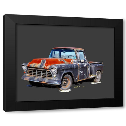 Vintage Truck IV Black Modern Wood Framed Art Print with Double Matting by Kalina, Emily