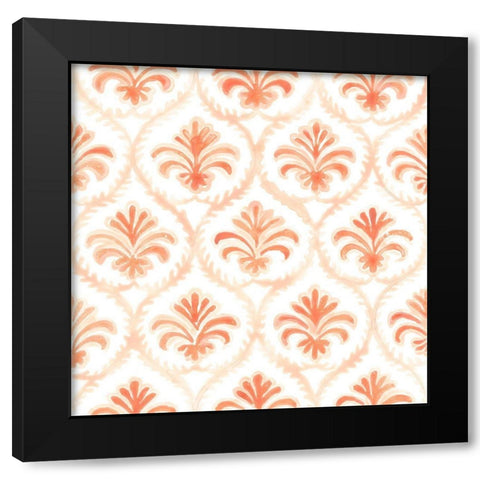 Bohemian Textile VII Black Modern Wood Framed Art Print with Double Matting by Vess, June Erica