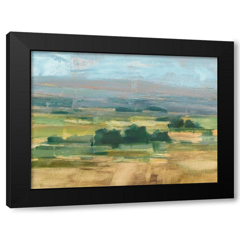 Valley View II Black Modern Wood Framed Art Print with Double Matting by Harper, Ethan