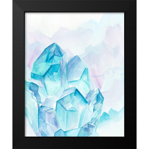 Crystal Facets II Black Modern Wood Framed Art Print by Parker, Jennifer Paxton