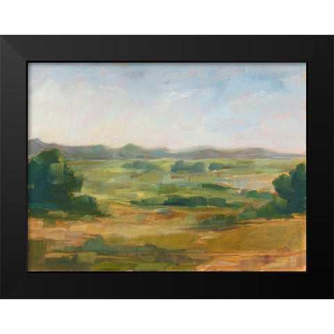 Green Valley IV Black Modern Wood Framed Art Print by Harper, Ethan