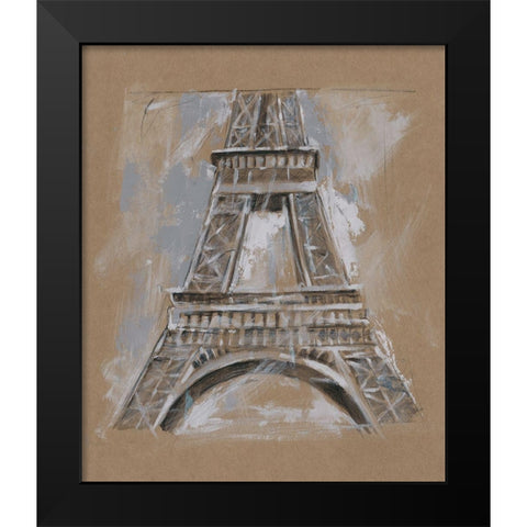 Brushwork Architecture Study II Black Modern Wood Framed Art Print by Harper, Ethan