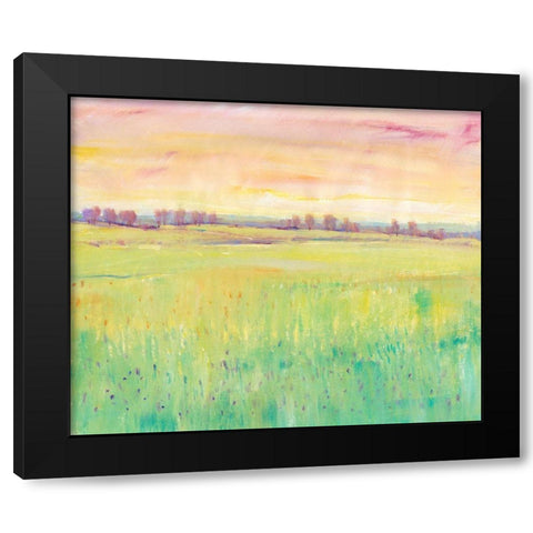 Spring Pasture I Black Modern Wood Framed Art Print by OToole, Tim