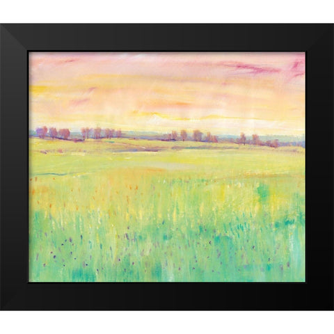 Spring Pasture I Black Modern Wood Framed Art Print by OToole, Tim