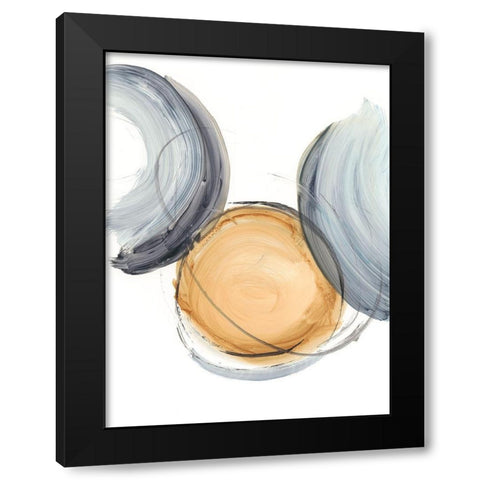 Sienna and Slate I Black Modern Wood Framed Art Print by Harper, Ethan