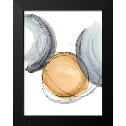 Sienna and Slate I Black Modern Wood Framed Art Print by Harper, Ethan