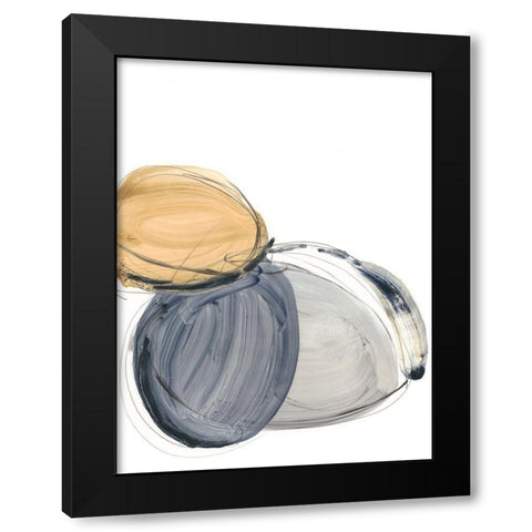 Sienna and Slate II Black Modern Wood Framed Art Print by Harper, Ethan