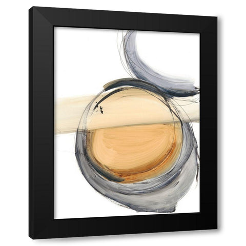 Sienna and Slate III Black Modern Wood Framed Art Print by Harper, Ethan