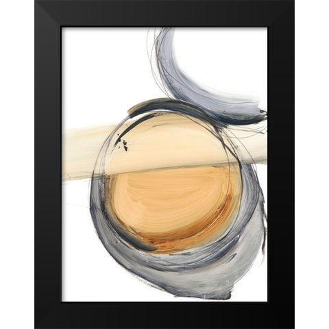 Sienna and Slate III Black Modern Wood Framed Art Print by Harper, Ethan