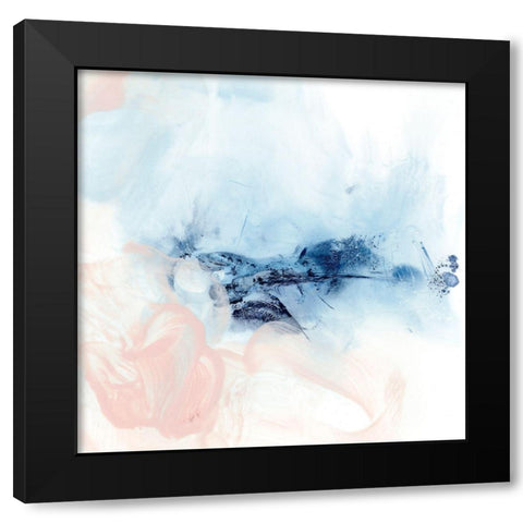 Indigo and Blush I Black Modern Wood Framed Art Print by Harper, Ethan