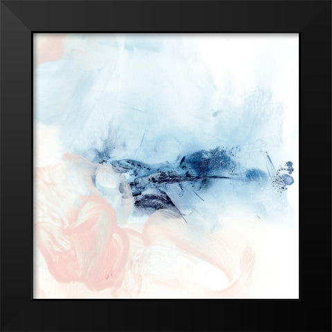 Indigo and Blush I Black Modern Wood Framed Art Print by Harper, Ethan