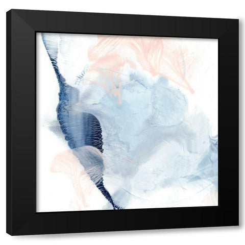 Indigo and Blush II Black Modern Wood Framed Art Print by Harper, Ethan