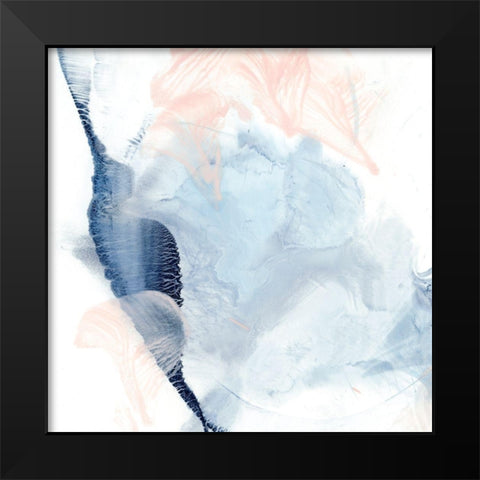 Indigo and Blush II Black Modern Wood Framed Art Print by Harper, Ethan