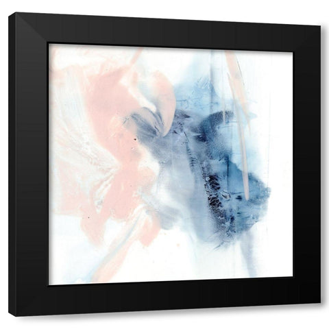 Indigo and Blush III Black Modern Wood Framed Art Print with Double Matting by Harper, Ethan