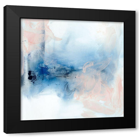 Indigo and Blush IV Black Modern Wood Framed Art Print by Harper, Ethan