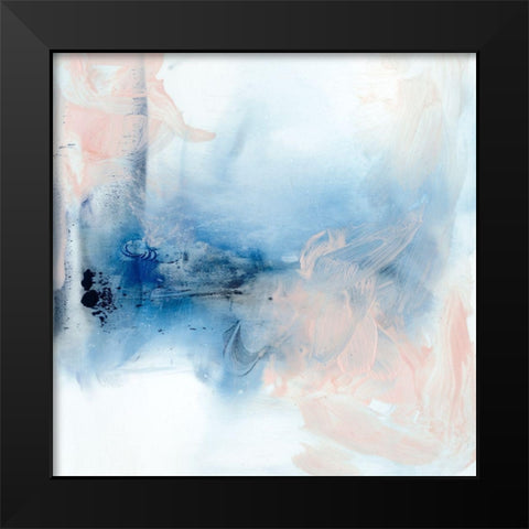 Indigo and Blush IV Black Modern Wood Framed Art Print by Harper, Ethan