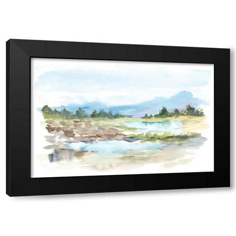 Mountain Watercolor IV Black Modern Wood Framed Art Print by Harper, Ethan