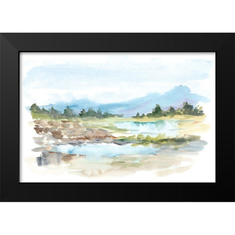 Mountain Watercolor IV Black Modern Wood Framed Art Print by Harper, Ethan
