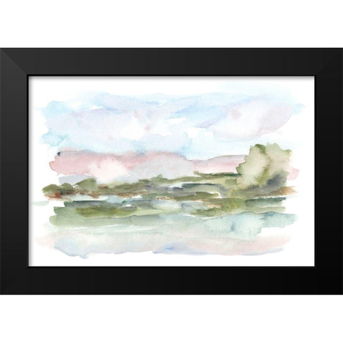 Mountain Watercolor VI Black Modern Wood Framed Art Print by Harper, Ethan