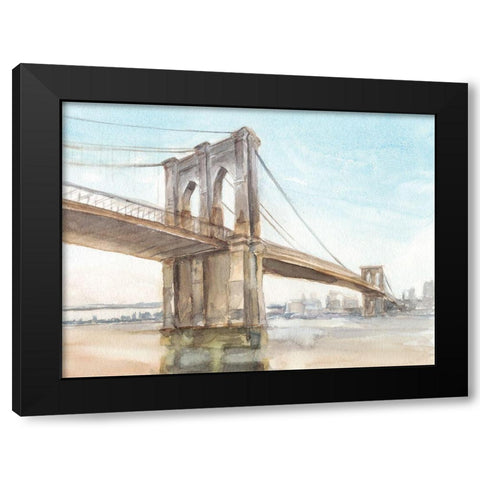 Iconic Watercolor Bridge II Black Modern Wood Framed Art Print by Harper, Ethan