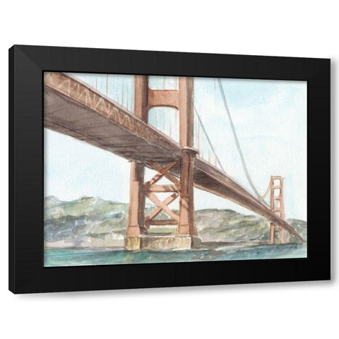 Iconic Watercolor Bridge III Black Modern Wood Framed Art Print by Harper, Ethan