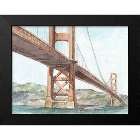 Iconic Watercolor Bridge III Black Modern Wood Framed Art Print by Harper, Ethan