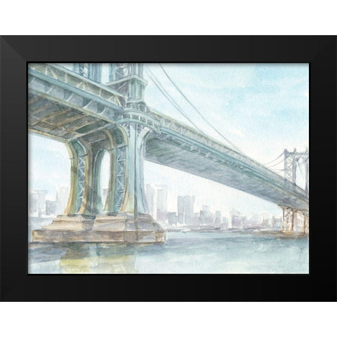 Iconic Watercolor Bridge IV Black Modern Wood Framed Art Print by Harper, Ethan