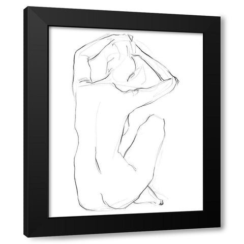 Muse I Black Modern Wood Framed Art Print with Double Matting by Parker, Jennifer Paxton