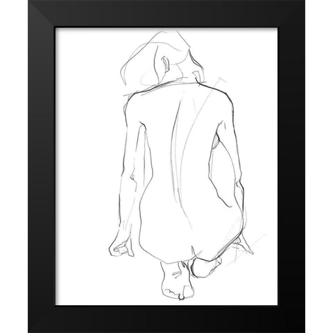Muse II Black Modern Wood Framed Art Print by Parker, Jennifer Paxton