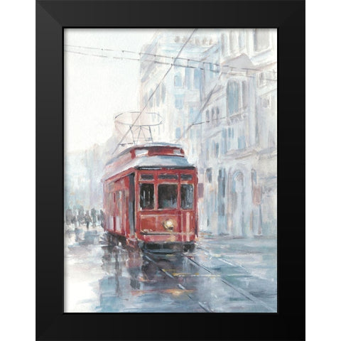 Watercolor Streetcar Study II Black Modern Wood Framed Art Print by Harper, Ethan