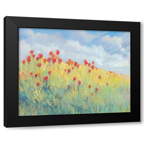 Summer Breeze Meadow I Black Modern Wood Framed Art Print by OToole, Tim