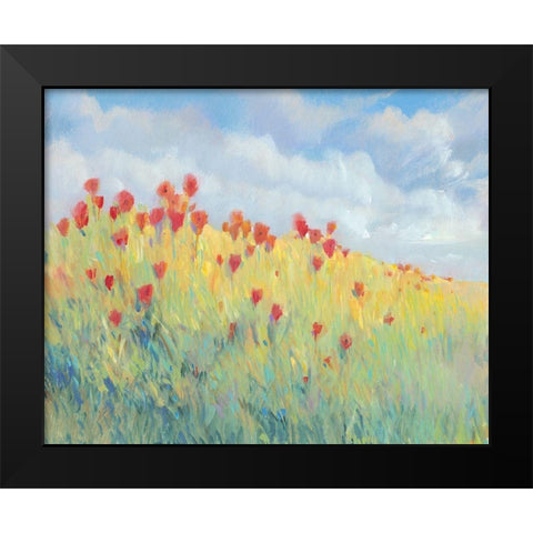 Summer Breeze Meadow I Black Modern Wood Framed Art Print by OToole, Tim