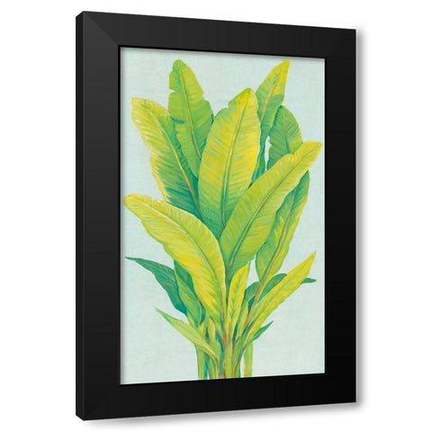 Chartreuse Tropical Foliage I Black Modern Wood Framed Art Print by OToole, Tim