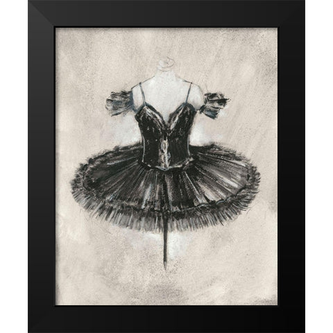 Black Ballet Dress II Black Modern Wood Framed Art Print by Harper, Ethan