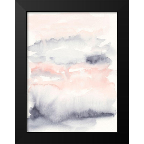 Violet and Blush I Black Modern Wood Framed Art Print by Harper, Ethan