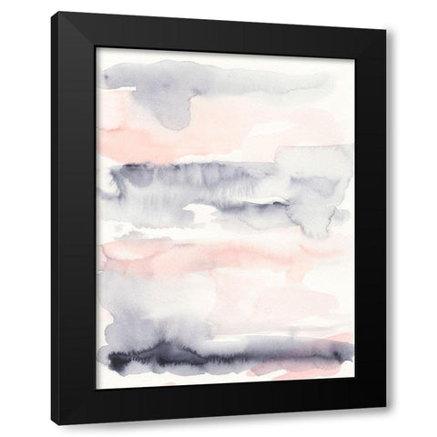 Violet and Blush II Black Modern Wood Framed Art Print by Harper, Ethan