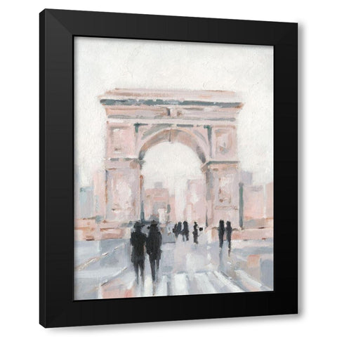 Early Morning Stroll II Black Modern Wood Framed Art Print by Harper, Ethan