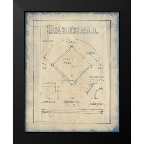 All About the Game I Black Modern Wood Framed Art Print by Harper, Ethan
