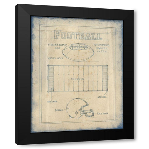 All About the Game II Black Modern Wood Framed Art Print by Harper, Ethan