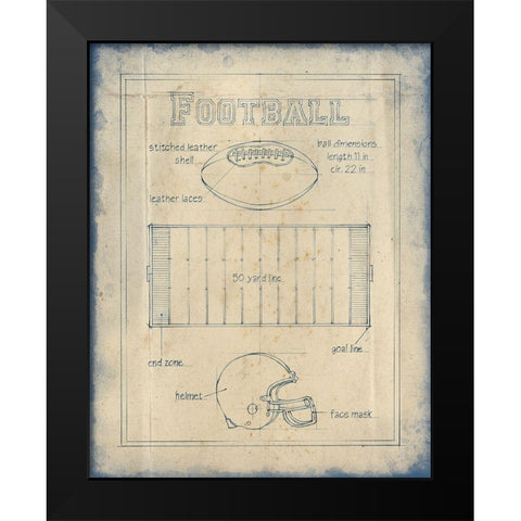 All About the Game II Black Modern Wood Framed Art Print by Harper, Ethan