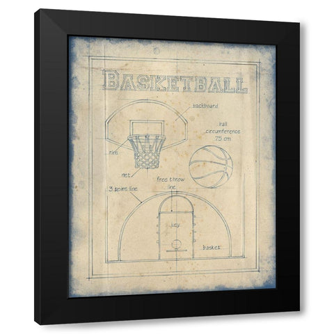 All About the Game III Black Modern Wood Framed Art Print by Harper, Ethan