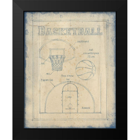 All About the Game III Black Modern Wood Framed Art Print by Harper, Ethan