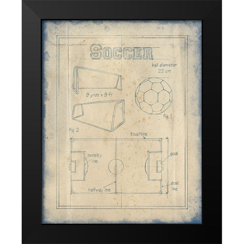 All About the Game IV Black Modern Wood Framed Art Print by Harper, Ethan
