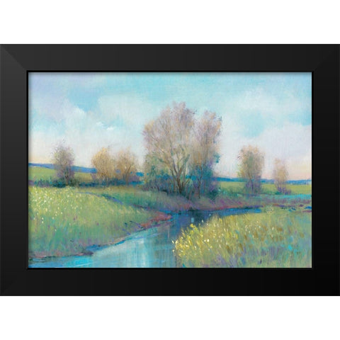 Hidden Stream I Black Modern Wood Framed Art Print by OToole, Tim