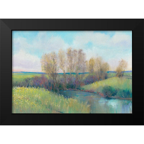 Hidden Stream II Black Modern Wood Framed Art Print by OToole, Tim